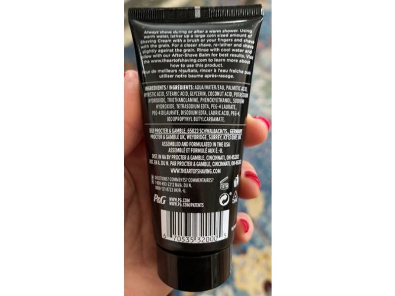 The Art Of Shaving Cream, Unscented, 2.5 fl oz/75 mL