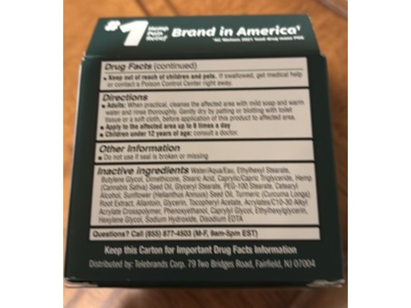 Hempvana Strength Pain Relief Cream, 3 oz/35 g