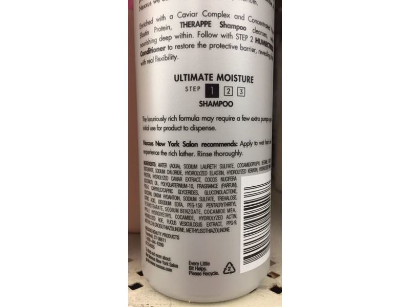 Nexxus Therappe Ultimate Moisture Shampoo, Caviar Complex, 16.5 fl oz