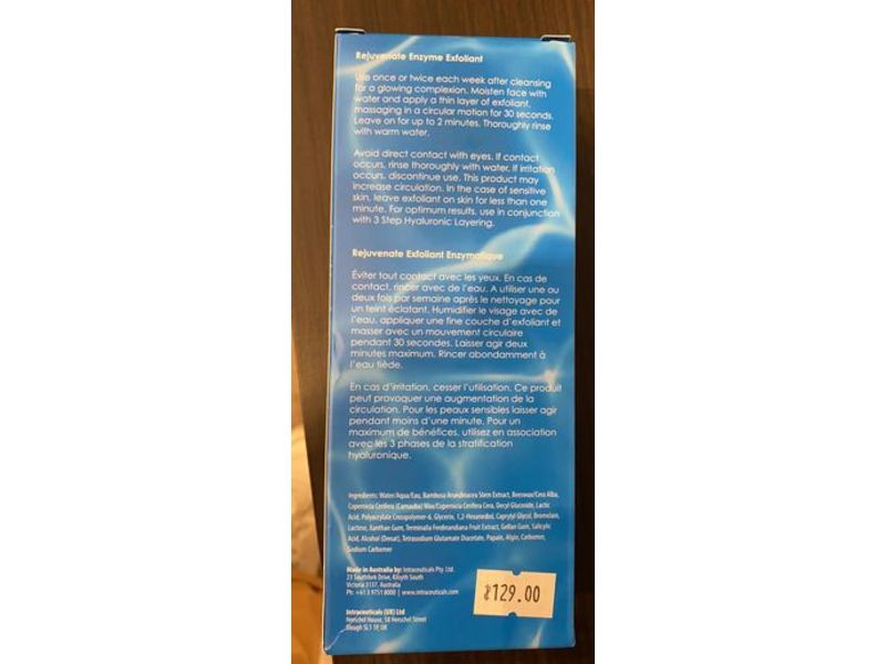 Intraceuticals Rejuvenate Enzyme Exfoliant, 4.05 fl oz/120 mL