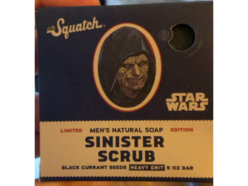 Dr. Squatch Star Wars Men's Natural Soap, Sinister Scrub, 5 oz