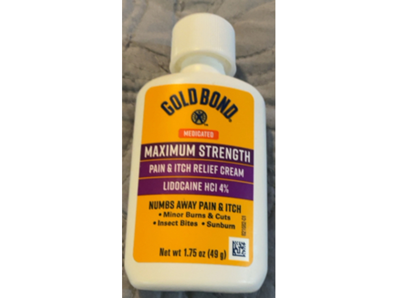 Gold Bond Maximum Strength Pain & Itch Relief Cream, 1.75 oz/49 g