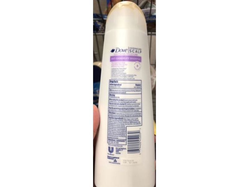 Dove Dermacare Scalp Anti-Dandruff Shampoo, Soothing Moisture, 12 fl oz/355 mL