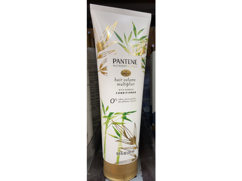 Pantene Nutrient Blends Hair Volume Multiplier Conditioner, Bamboo, 8.0 fl oz/237 mL