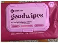 GoodWipes Actually Flushable Wipes, Rose Water, 50 Count - Image 3