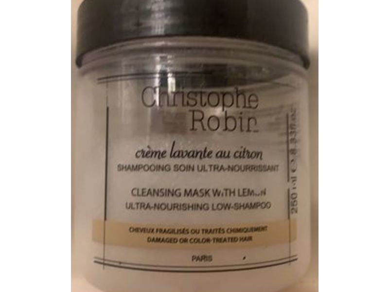 Christophe Robin Cleansing Mask, Ultra-Nourishing Low-Shampoo, Lemon, 250 mL