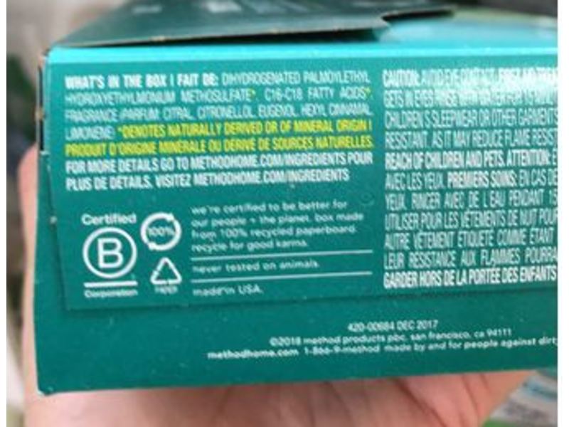 Method Dryer Sheets, Beach Sage, 80 Ct