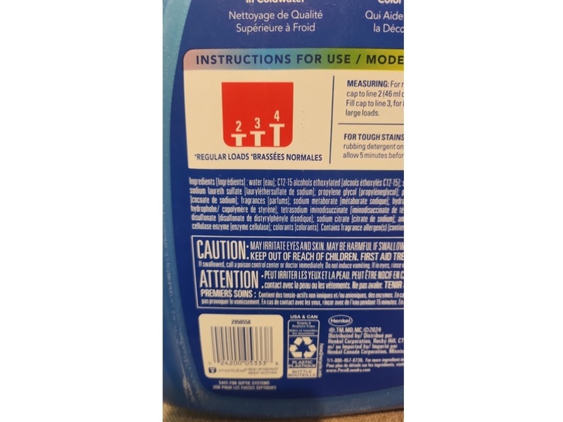 Persil Everyday Clean Liquid Detergent, Original, 153 Loads, 240 fl oz/7.09 L