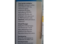 Neomycin and Polymyxin B Sulfates and Bacitracin Zinc Ophthalmic Ointment, 0.125 oz/3.5 g, Bausch & Lomb (Rx) - thumbnail 4