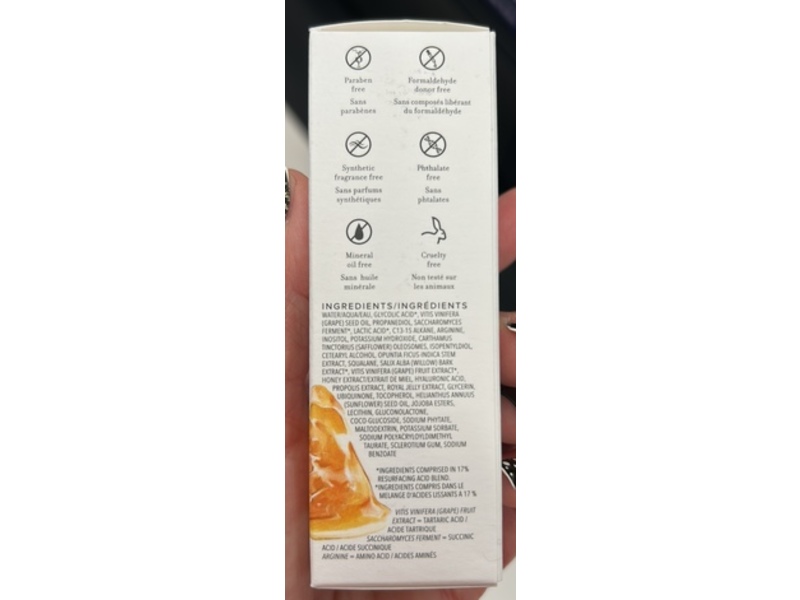 Farmacy Honey Glow 17% Resurfacing Acid Serum, AHA/BHA, 1 fl oz/30 mL