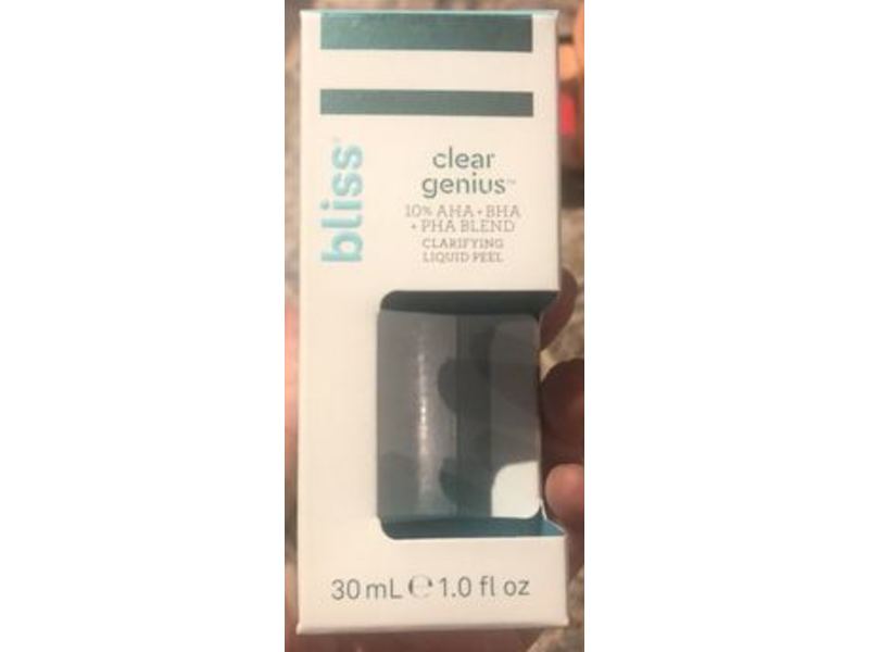 Bliss Clear Genius Clarifying Liquid Peel, 1.0 fl oz/30 mL