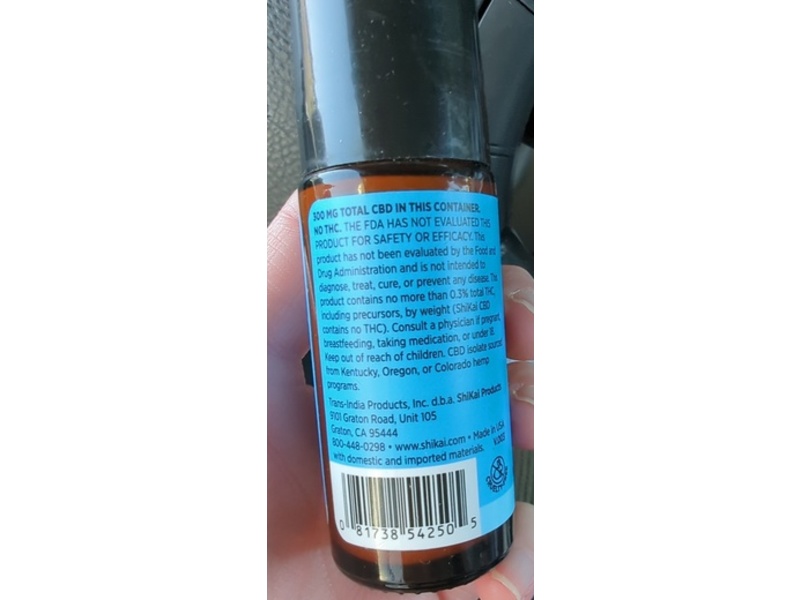 ShiKai CBD Roll-On, Menthol, Arnica & Green Tea, 1 oz/29 g