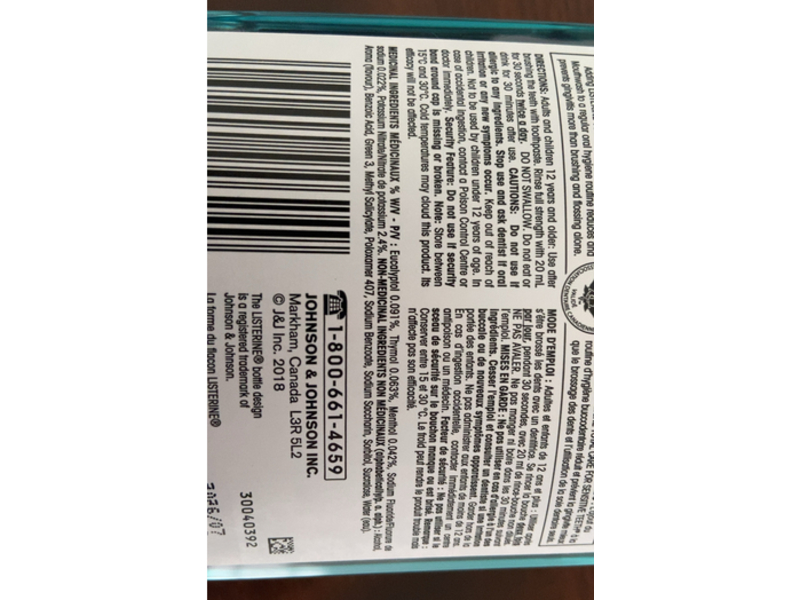 Listerine Total Care Mouthwash, Clean Mint, 1 L