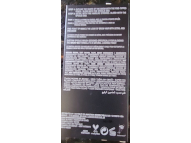 Anatasia Brow Wiz Skinny Brow pencil, Dark Brown, 0.001oz/0.03 g