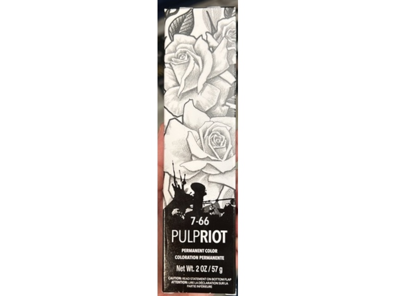 Pulp Riot Permanent Hair Color, Red 7-66, 2 fl oz/57 g