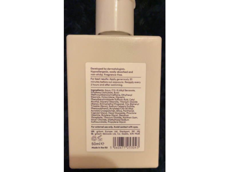 Gruum Face Sunscreen, SPF 30, 50 mL