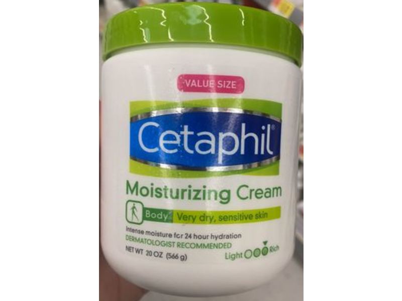 Cetaphil Moisturizing Cream For Very Dry Sensitive Skin, 20 oz/566 g