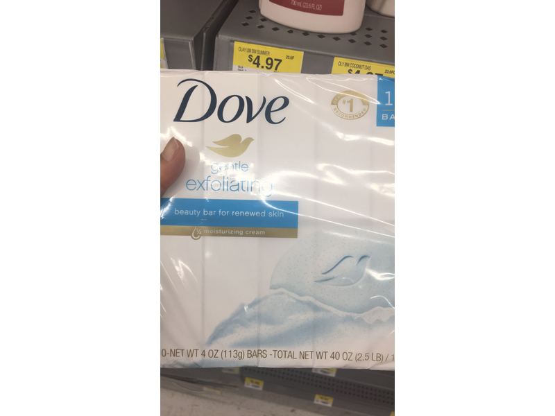 Dove Beauty Bar, Gentle Exfoliating, 4 oz (10 bars)