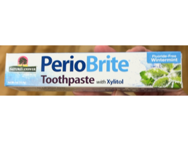 Nature's Answer Periobrite Fluoride - Free Toothpaste, Xylitol & Wintermint, 4 oz/113.4 g