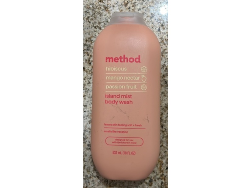 Method Body Wash, Island Mist, 18 fl oz/532 mL