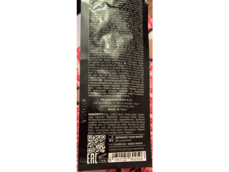 pH Pure Straight Post-Treatment Mask, 0.34 fl oz/10 mL