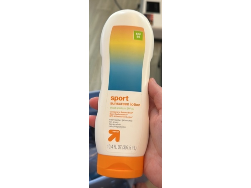Up&up Sport Sunscreen Lotion, SPF 50, 10.4 fl oz/307.5 mL
