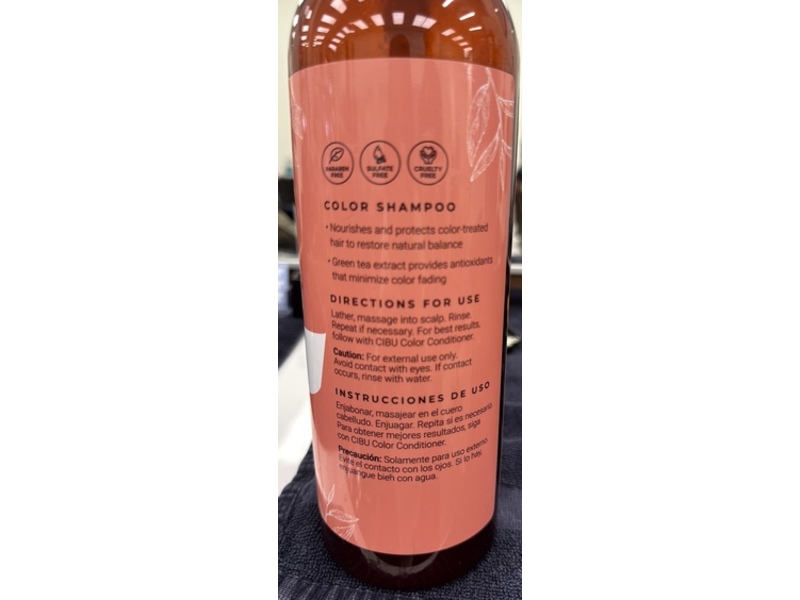 Cibu Color Shampoo, Champu Para, 34.4 fl oz/1017 mL