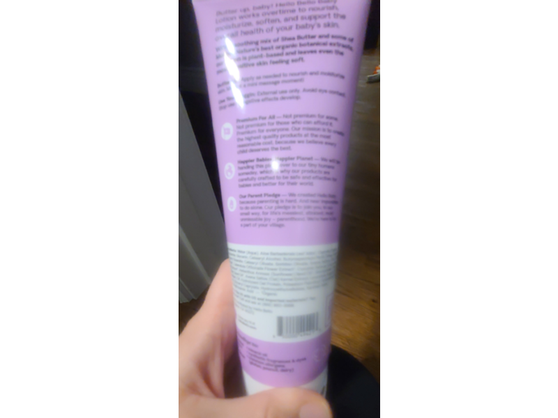 Hello Bello Plant-Based Premium Baby Lotion, Soft Lavender, 8.5 fl oz/250 mL