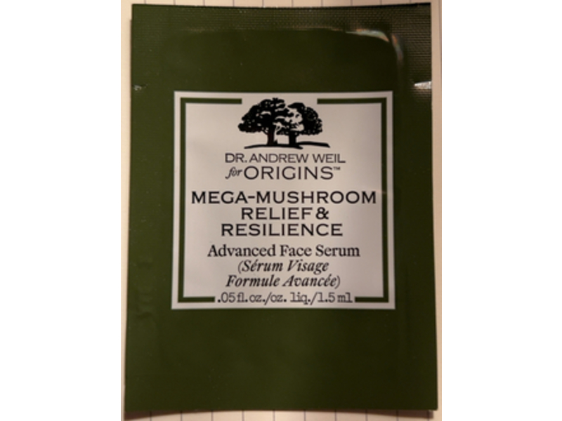 Dr. Andrew Weil Advance Face Serum, Mega Mushroom Relief & Resilience, 0.5 fl oz/1.5 mL