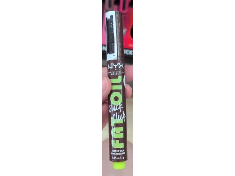 NYX Professional Makeup Fat Oil Slick Click Shiny Lip Balm, Thriving, 0.07 oz/2 g