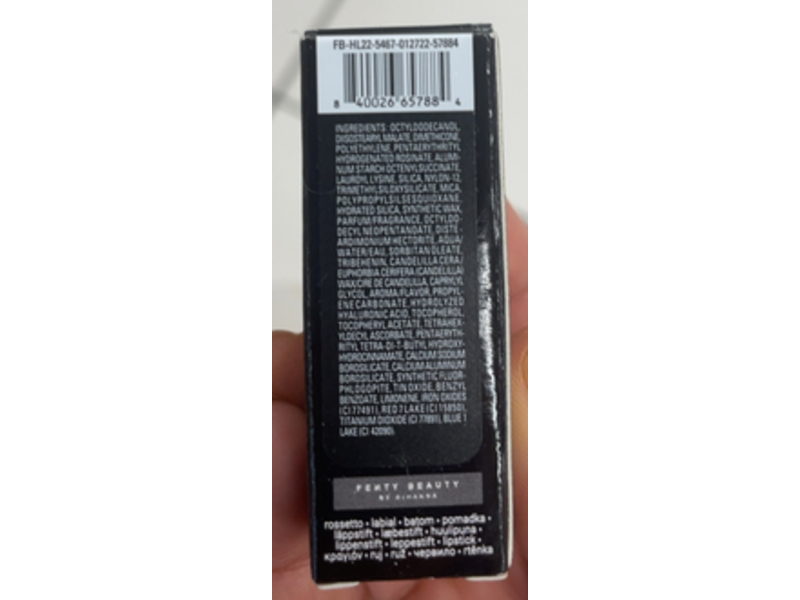 Fenty Beauty Icon Refillable Semi-Matte Lipstick, 11 Loud Speaker, 0.134 oz/3.8 g