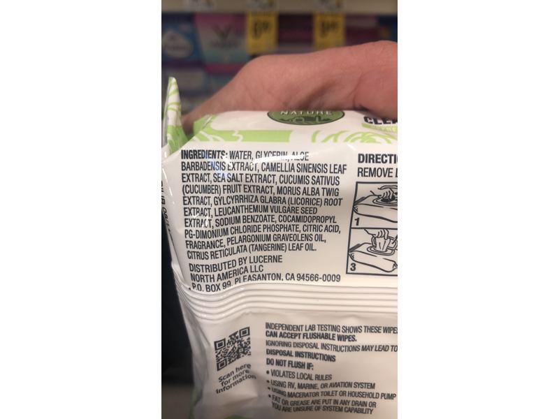 Open Nature Cleansing Wipes Feminine Cucumber - 32 CT