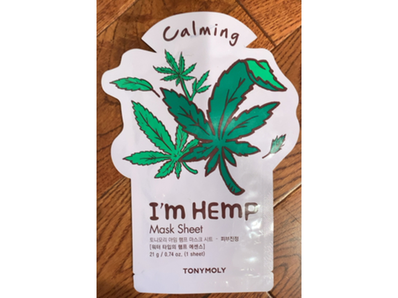 Tonymoly I'm Hemp Mask Sheet, 0.74 oz/21 g