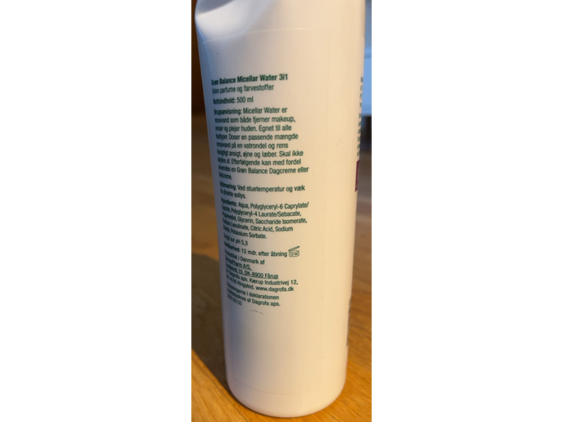 Gron Balance Micellar Water 3 In 1, 500 mL