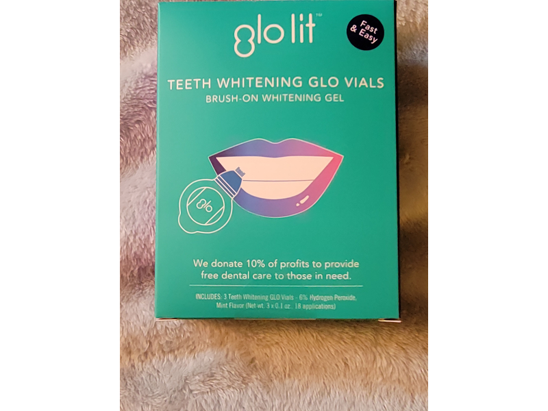 Glo Lit Teeth Whitening Gel, Mint, 18 Application