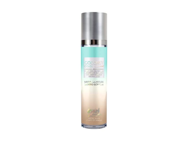 Devoted Creations Coconut Color Cream Facial Lotion, 1.7 fl oz/50 mL