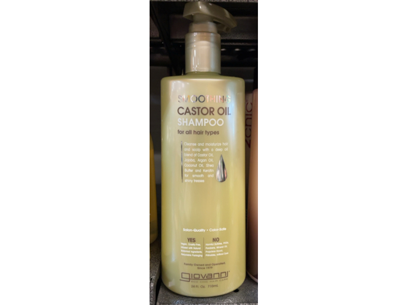 Giovanni Smoothing Castor Oil Shampoo, 24 fl oz/710 mL