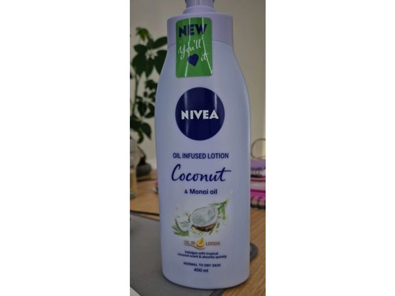 Nivea Oil Infused Body Lotion, Coconut & Monoi Oil, 400 mL