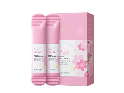 Fenyi Mud Mask, Japan Cherry Blossom, 0.18 oz/5 g, 20 Count