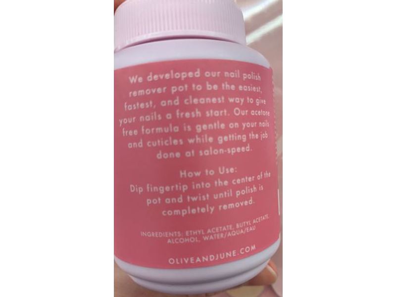Olive & June Acetone Free Nail Polish Remover, 2 fl oz / 70 ml