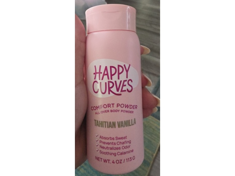 Happy Curves Comfort Powder, Tahitian Vanilla, 4 oz/113 g
