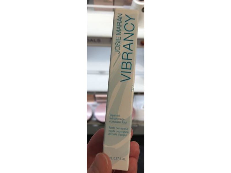 Josie Maran Vibrancy Argan Oil Full Coverage Concealer Fluid, Light, 0.17 fl oz/5 mL