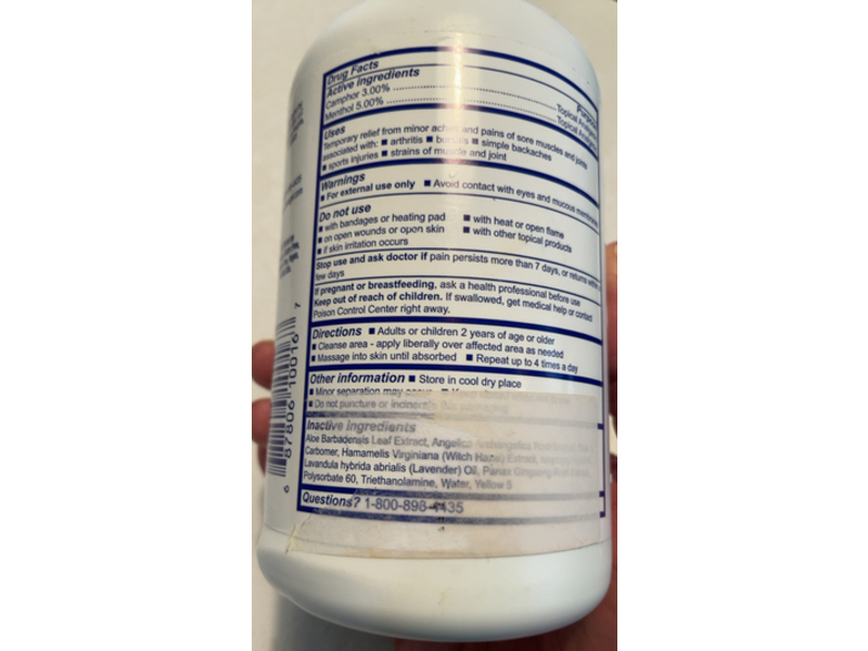 China Gel A Topical Pain Reliever, Mint, 16 oz/453.6 g