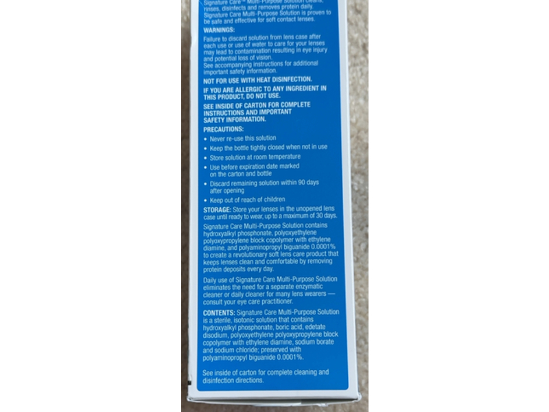 Signature Care Multipurpose Solution, 12 fl oz/355 mL