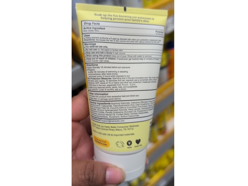 Hello Bello Kids Mineral Sunscreen Lotion, SPF 50, 5 fl oz/148 mL