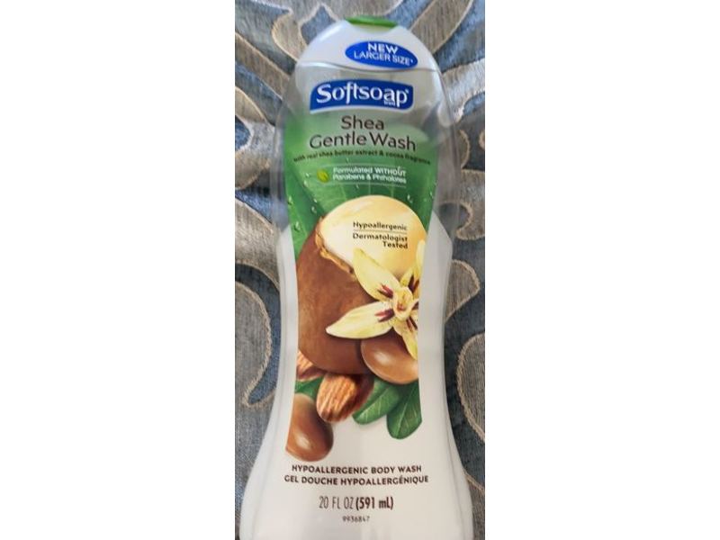 Softsoap Shea Body wash, 20 fl oz/591 mL
