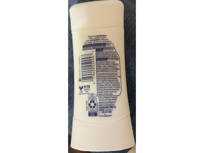 Dove Advanced Care Antiperspirant Deodorant Stick, Shea Butter, 74 g, Pack Of 4