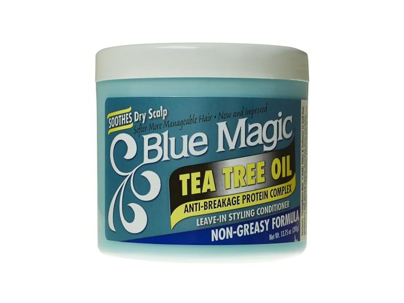 Blue Magic Leave-In Hair Styling Conditioner, Tea Tree Oil, 13.75 oz/390 g