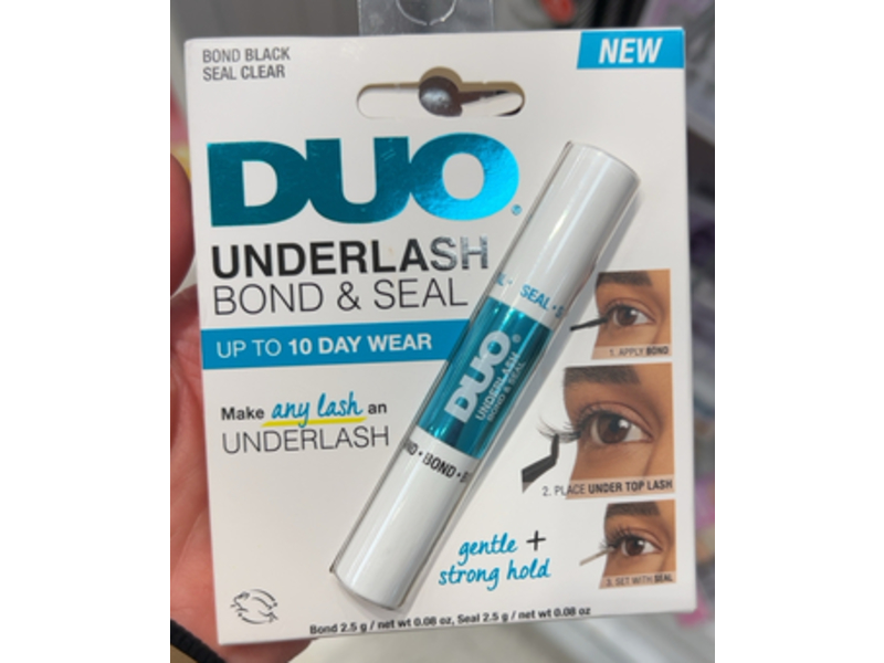 Duo Underlash Bond & Seal, Black + Clear, 0.08 oz/2.5 g