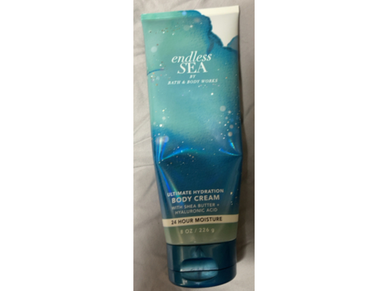 Bath and Body Works Endless Sea Ultimate Hydration Body Cream, Shea Butter + Hyaluronic acid, 8 oz/226 g